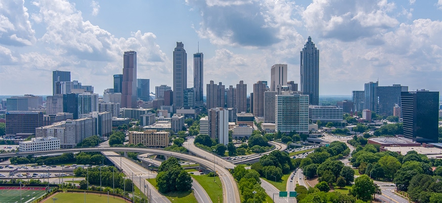 City skyline in Georgia