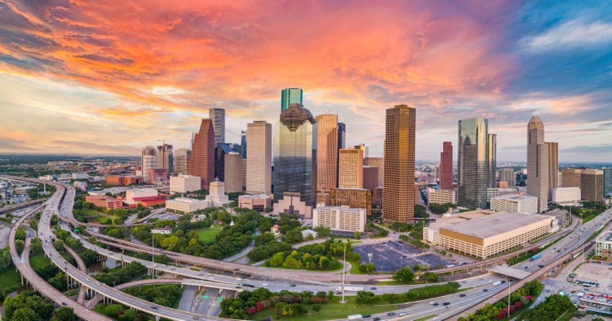 City landscape in Texas
