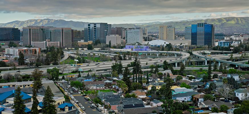 City landscape in California