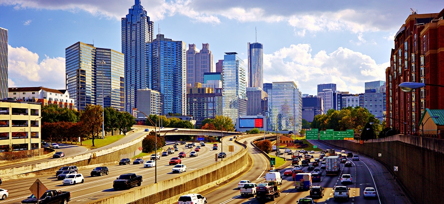 City landscape in Georgia